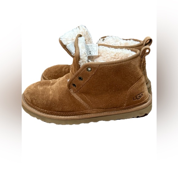 UGG Neumel Chukka Boots Chestnut Brown Suede Lace Up Men’s Size 6 Wool Lined main image 7